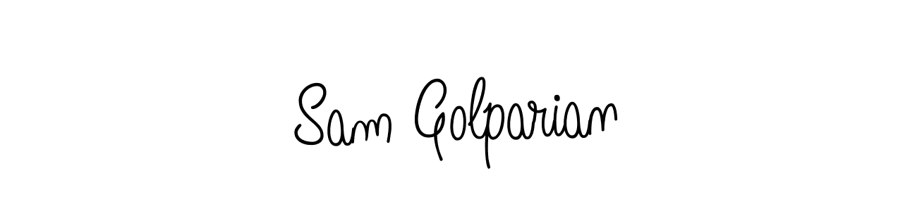 How to make Sam Golparian signature? Angelique-Rose-font-FFP is a professional autograph style. Create handwritten signature for Sam Golparian name. Sam Golparian signature style 5 images and pictures png