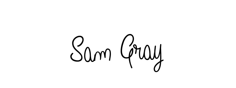 You should practise on your own different ways (Angelique-Rose-font-FFP) to write your name (Sam Gray) in signature. don't let someone else do it for you. Sam Gray signature style 5 images and pictures png