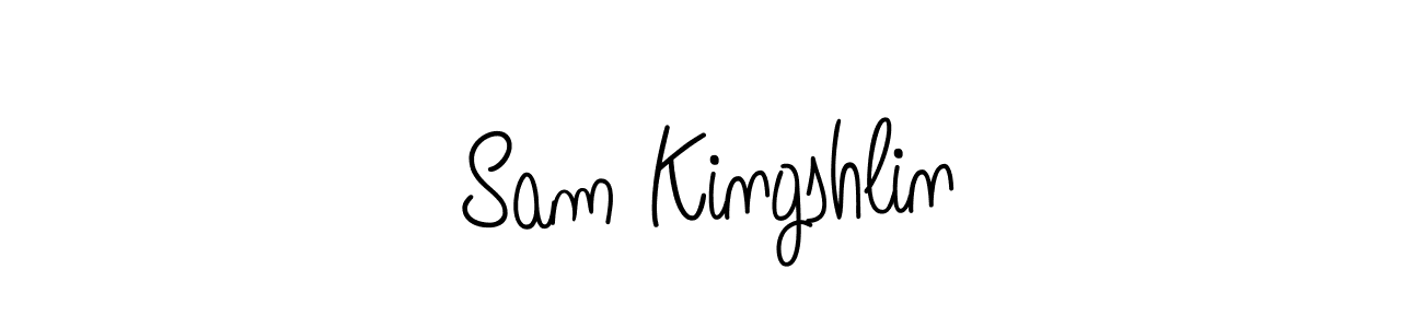 Use a signature maker to create a handwritten signature online. With this signature software, you can design (Angelique-Rose-font-FFP) your own signature for name Sam Kingshlin. Sam Kingshlin signature style 5 images and pictures png