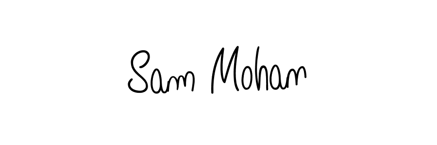 Create a beautiful signature design for name Sam Mohan. With this signature (Angelique-Rose-font-FFP) fonts, you can make a handwritten signature for free. Sam Mohan signature style 5 images and pictures png