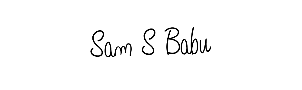 if you are searching for the best signature style for your name Sam S Babu. so please give up your signature search. here we have designed multiple signature styles  using Angelique-Rose-font-FFP. Sam S Babu signature style 5 images and pictures png