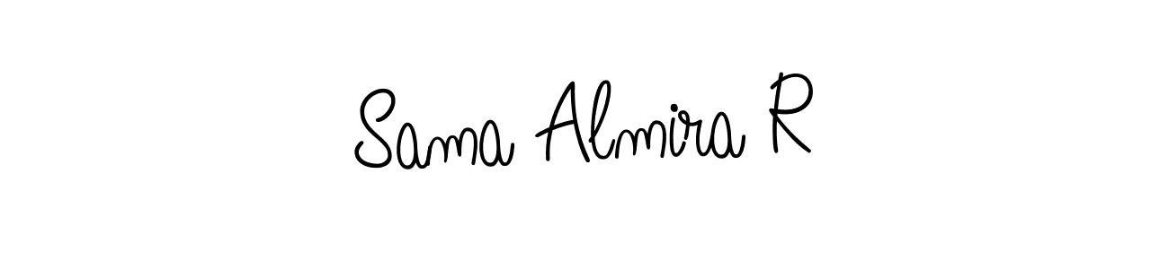 Also we have Sama Almira R name is the best signature style. Create professional handwritten signature collection using Angelique-Rose-font-FFP autograph style. Sama Almira R signature style 5 images and pictures png
