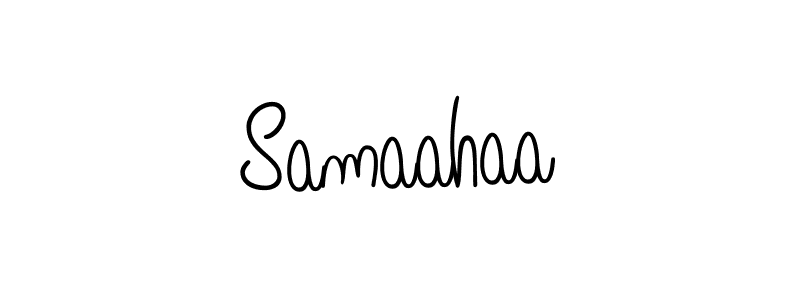 Create a beautiful signature design for name Samaahaa. With this signature (Angelique-Rose-font-FFP) fonts, you can make a handwritten signature for free. Samaahaa signature style 5 images and pictures png