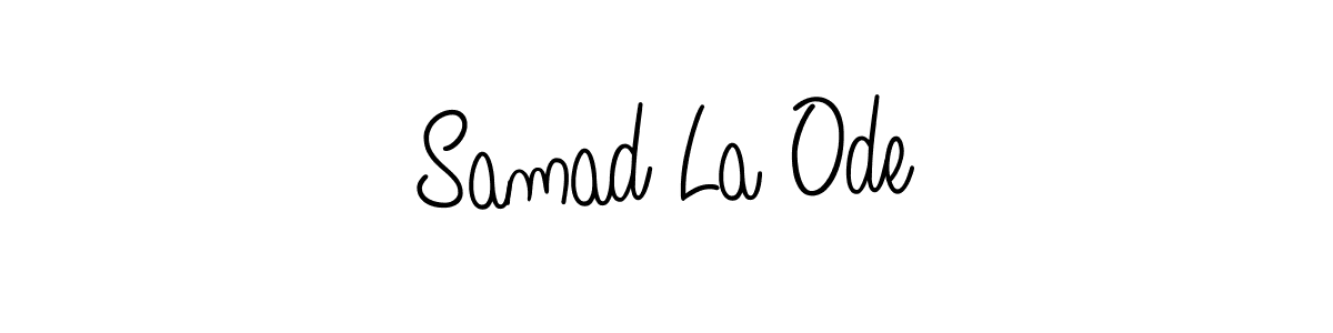 Make a beautiful signature design for name Samad La Ode. With this signature (Angelique-Rose-font-FFP) style, you can create a handwritten signature for free. Samad La Ode signature style 5 images and pictures png