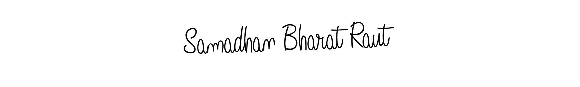 Check out images of Autograph of Samadhan Bharat Raut name. Actor Samadhan Bharat Raut Signature Style. Angelique-Rose-font-FFP is a professional sign style online. Samadhan Bharat Raut signature style 5 images and pictures png