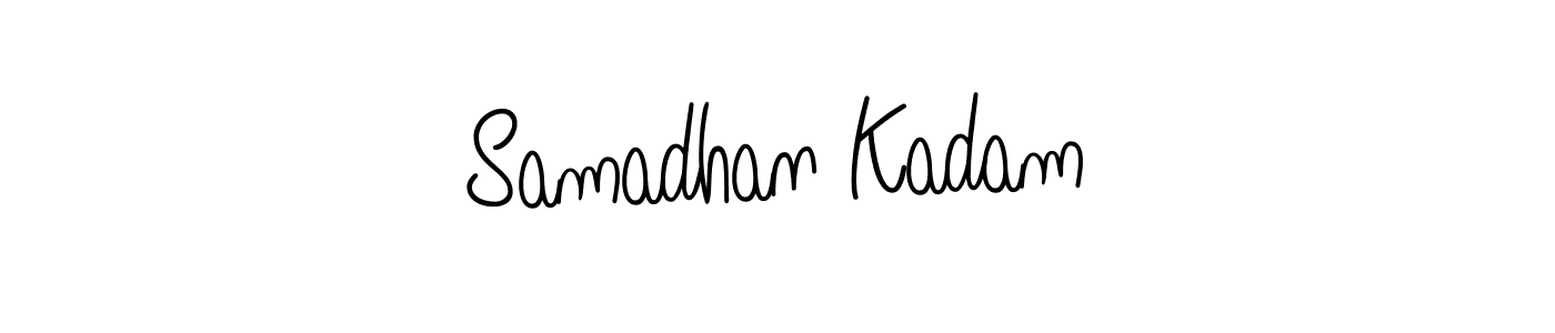How to make Samadhan Kadam name signature. Use Angelique-Rose-font-FFP style for creating short signs online. This is the latest handwritten sign. Samadhan Kadam signature style 5 images and pictures png