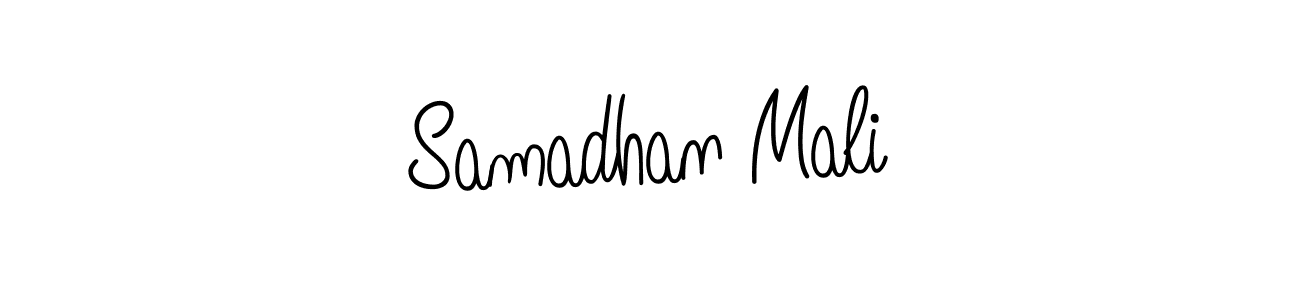 This is the best signature style for the Samadhan Mali name. Also you like these signature font (Angelique-Rose-font-FFP). Mix name signature. Samadhan Mali signature style 5 images and pictures png