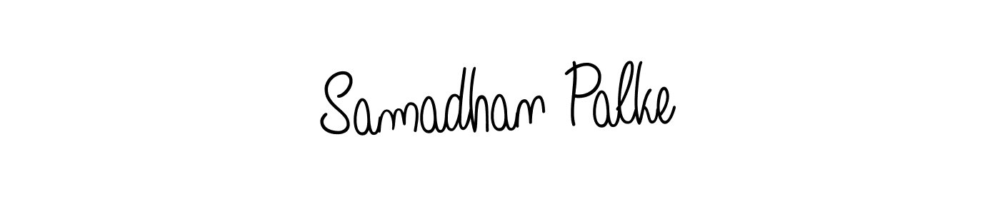 Create a beautiful signature design for name Samadhan Palke. With this signature (Angelique-Rose-font-FFP) fonts, you can make a handwritten signature for free. Samadhan Palke signature style 5 images and pictures png