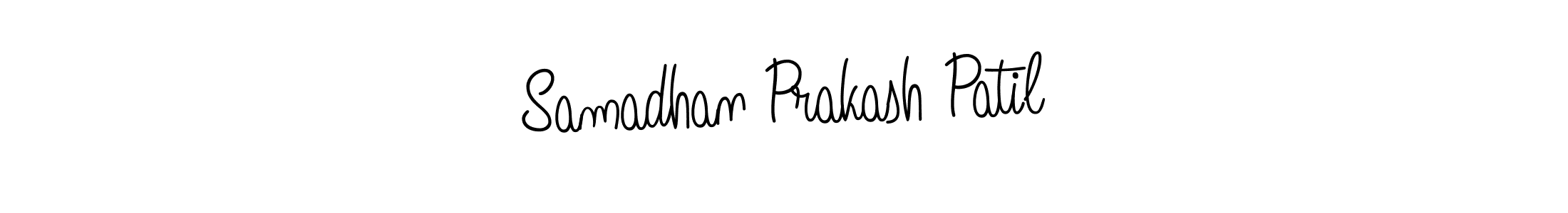 Design your own signature with our free online signature maker. With this signature software, you can create a handwritten (Angelique-Rose-font-FFP) signature for name Samadhan Prakash Patil. Samadhan Prakash Patil signature style 5 images and pictures png