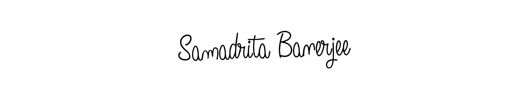 Design your own signature with our free online signature maker. With this signature software, you can create a handwritten (Angelique-Rose-font-FFP) signature for name Samadrita Banerjee. Samadrita Banerjee signature style 5 images and pictures png