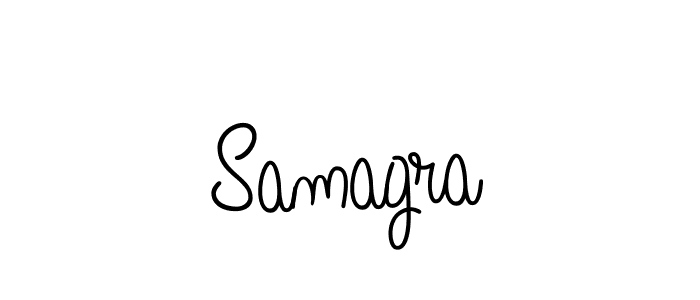 How to make Samagra name signature. Use Angelique-Rose-font-FFP style for creating short signs online. This is the latest handwritten sign. Samagra signature style 5 images and pictures png