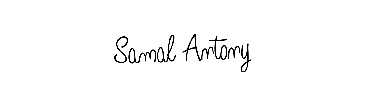 if you are searching for the best signature style for your name Samal Antony. so please give up your signature search. here we have designed multiple signature styles  using Angelique-Rose-font-FFP. Samal Antony signature style 5 images and pictures png