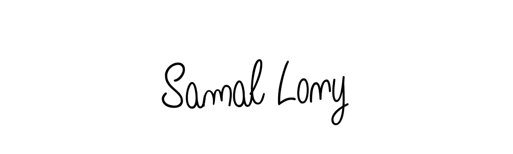 How to Draw Samal Lony signature style? Angelique-Rose-font-FFP is a latest design signature styles for name Samal Lony. Samal Lony signature style 5 images and pictures png