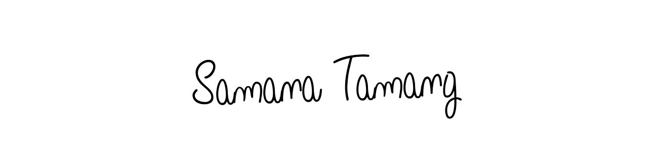 Angelique-Rose-font-FFP is a professional signature style that is perfect for those who want to add a touch of class to their signature. It is also a great choice for those who want to make their signature more unique. Get Samana Tamang name to fancy signature for free. Samana Tamang signature style 5 images and pictures png