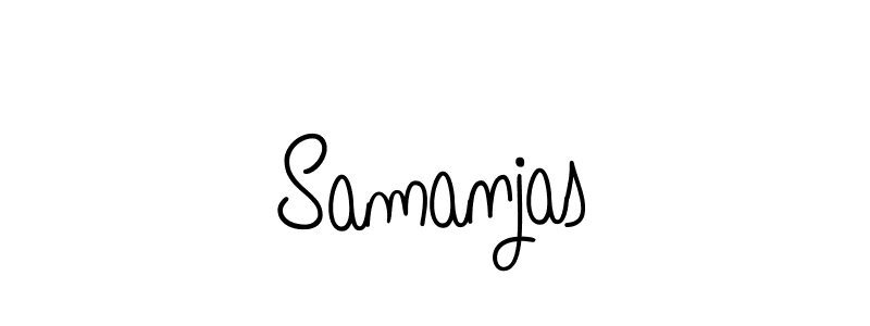 Samanjas stylish signature style. Best Handwritten Sign (Angelique-Rose-font-FFP) for my name. Handwritten Signature Collection Ideas for my name Samanjas. Samanjas signature style 5 images and pictures png