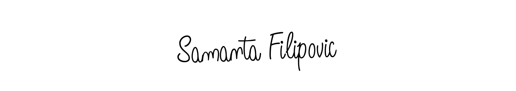 Similarly Angelique-Rose-font-FFP is the best handwritten signature design. Signature creator online .You can use it as an online autograph creator for name Samanta Filipovic. Samanta Filipovic signature style 5 images and pictures png