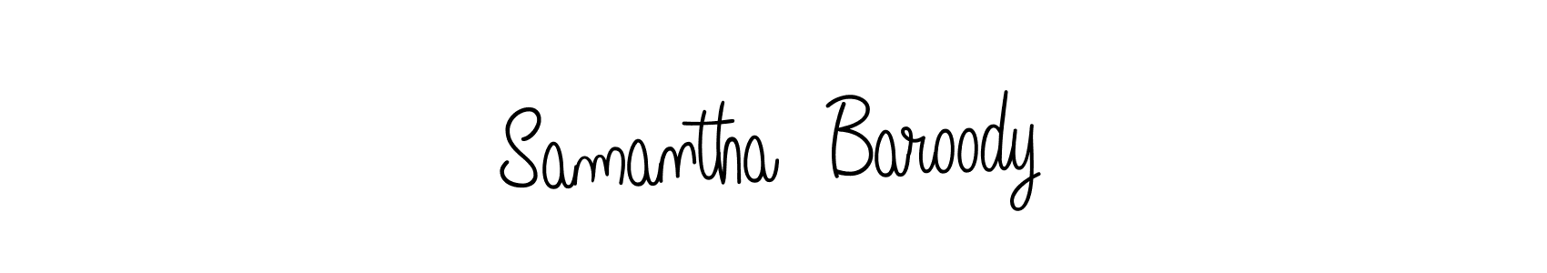 Check out images of Autograph of Samantha  Baroody name. Actor Samantha  Baroody Signature Style. Angelique-Rose-font-FFP is a professional sign style online. Samantha  Baroody signature style 5 images and pictures png