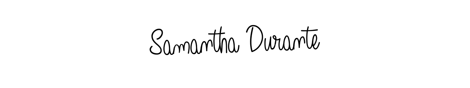 Use a signature maker to create a handwritten signature online. With this signature software, you can design (Angelique-Rose-font-FFP) your own signature for name Samantha Durante. Samantha Durante signature style 5 images and pictures png