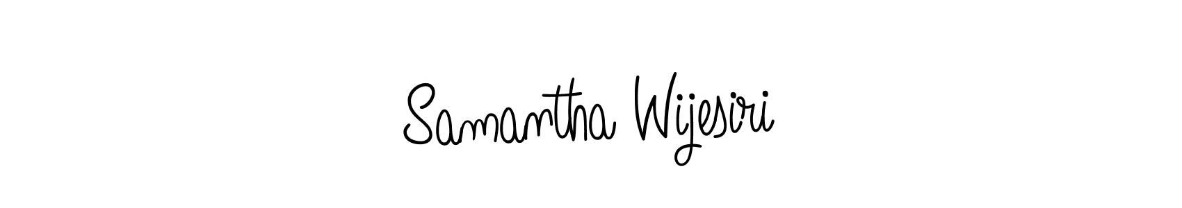 Design your own signature with our free online signature maker. With this signature software, you can create a handwritten (Angelique-Rose-font-FFP) signature for name Samantha Wijesiri. Samantha Wijesiri signature style 5 images and pictures png