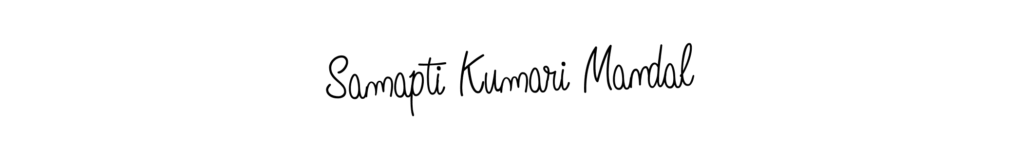 Use a signature maker to create a handwritten signature online. With this signature software, you can design (Angelique-Rose-font-FFP) your own signature for name Samapti Kumari Mandal. Samapti Kumari Mandal signature style 5 images and pictures png