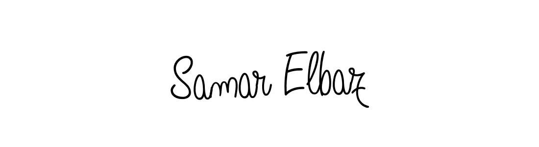 How to make Samar Elbaz name signature. Use Angelique-Rose-font-FFP style for creating short signs online. This is the latest handwritten sign. Samar Elbaz signature style 5 images and pictures png