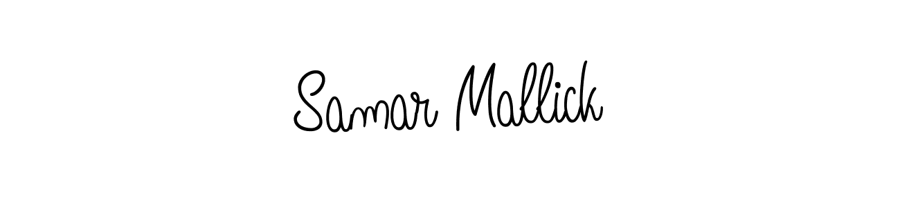 Create a beautiful signature design for name Samar Mallick. With this signature (Angelique-Rose-font-FFP) fonts, you can make a handwritten signature for free. Samar Mallick signature style 5 images and pictures png