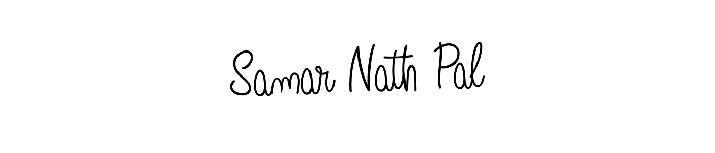 How to make Samar Nath Pal signature? Angelique-Rose-font-FFP is a professional autograph style. Create handwritten signature for Samar Nath Pal name. Samar Nath Pal signature style 5 images and pictures png