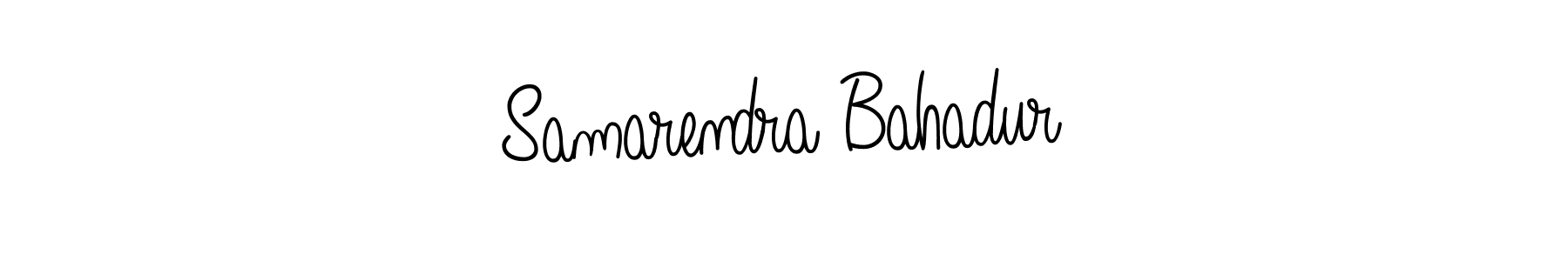 Also we have Samarendra Bahadur name is the best signature style. Create professional handwritten signature collection using Angelique-Rose-font-FFP autograph style. Samarendra Bahadur signature style 5 images and pictures png