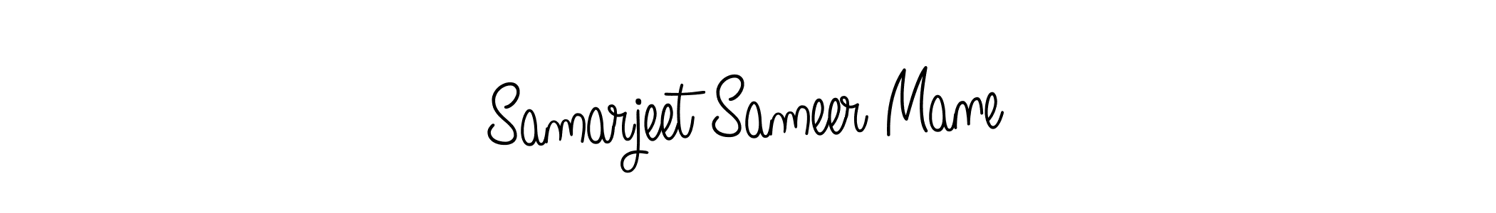 This is the best signature style for the Samarjeet Sameer Mane name. Also you like these signature font (Angelique-Rose-font-FFP). Mix name signature. Samarjeet Sameer Mane signature style 5 images and pictures png