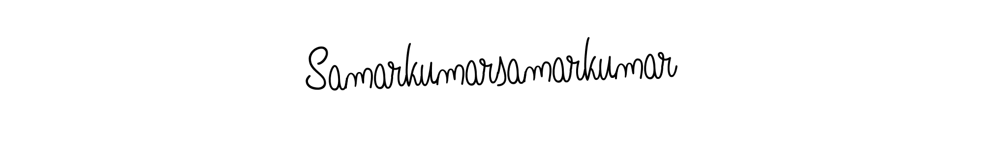 Samarkumarsamarkumar stylish signature style. Best Handwritten Sign (Angelique-Rose-font-FFP) for my name. Handwritten Signature Collection Ideas for my name Samarkumarsamarkumar. Samarkumarsamarkumar signature style 5 images and pictures png