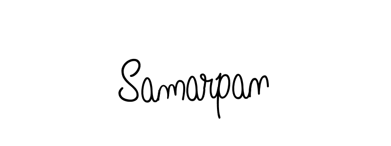 How to make Samarpan name signature. Use Angelique-Rose-font-FFP style for creating short signs online. This is the latest handwritten sign. Samarpan signature style 5 images and pictures png