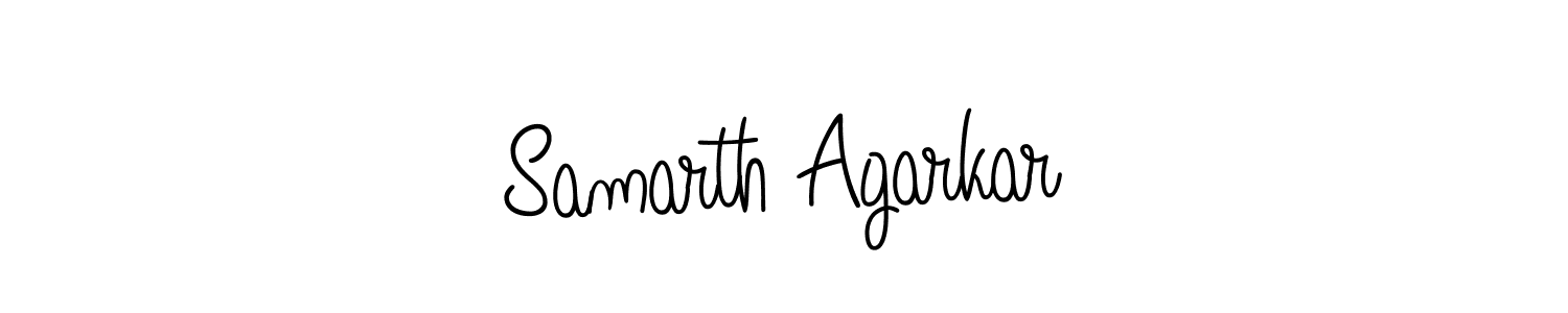 Make a beautiful signature design for name Samarth Agarkar. With this signature (Angelique-Rose-font-FFP) style, you can create a handwritten signature for free. Samarth Agarkar signature style 5 images and pictures png