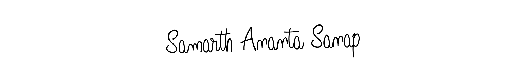 Create a beautiful signature design for name Samarth Ananta Sanap. With this signature (Angelique-Rose-font-FFP) fonts, you can make a handwritten signature for free. Samarth Ananta Sanap signature style 5 images and pictures png