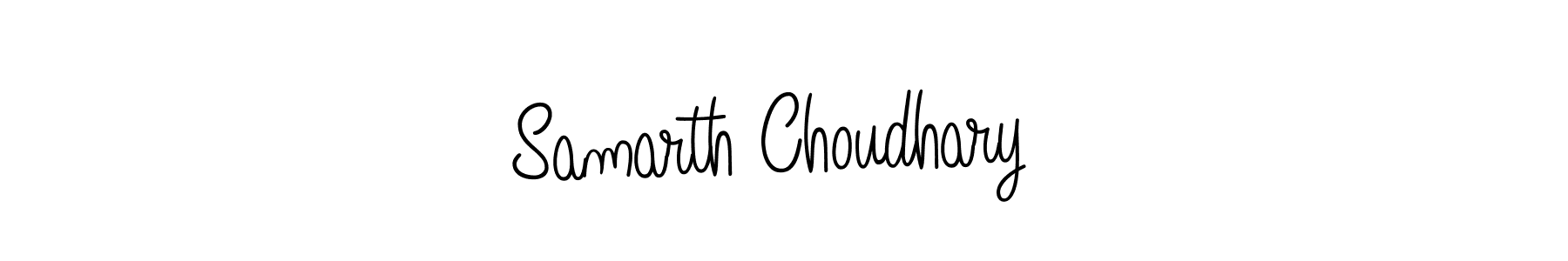 How to make Samarth Choudhary  name signature. Use Angelique-Rose-font-FFP style for creating short signs online. This is the latest handwritten sign. Samarth Choudhary  signature style 5 images and pictures png