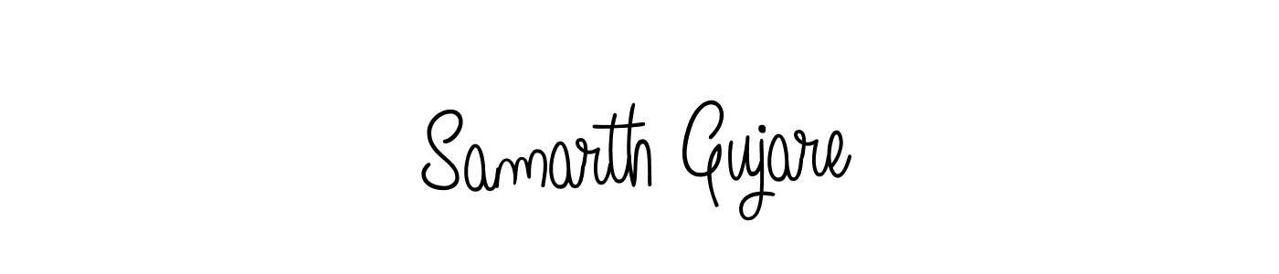 Samarth Gujare stylish signature style. Best Handwritten Sign (Angelique-Rose-font-FFP) for my name. Handwritten Signature Collection Ideas for my name Samarth Gujare. Samarth Gujare signature style 5 images and pictures png