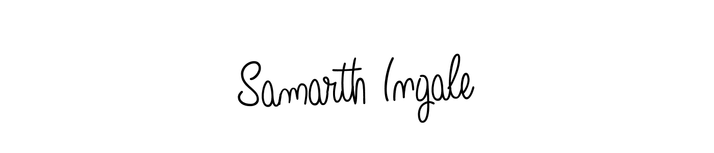 Make a beautiful signature design for name Samarth Ingale. With this signature (Angelique-Rose-font-FFP) style, you can create a handwritten signature for free. Samarth Ingale signature style 5 images and pictures png