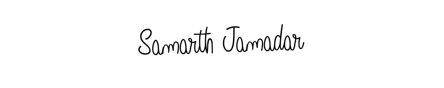 Design your own signature with our free online signature maker. With this signature software, you can create a handwritten (Angelique-Rose-font-FFP) signature for name Samarth Jamadar. Samarth Jamadar signature style 5 images and pictures png