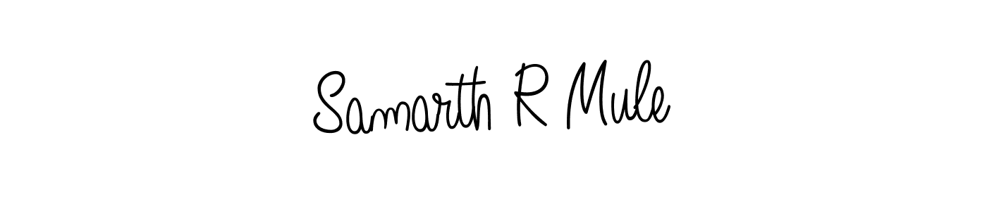 Design your own signature with our free online signature maker. With this signature software, you can create a handwritten (Angelique-Rose-font-FFP) signature for name Samarth R Mule. Samarth R Mule signature style 5 images and pictures png