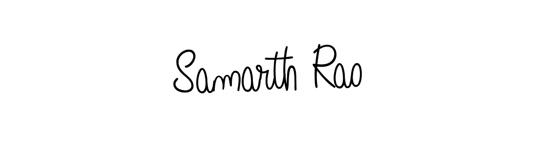 How to make Samarth Rao name signature. Use Angelique-Rose-font-FFP style for creating short signs online. This is the latest handwritten sign. Samarth Rao signature style 5 images and pictures png