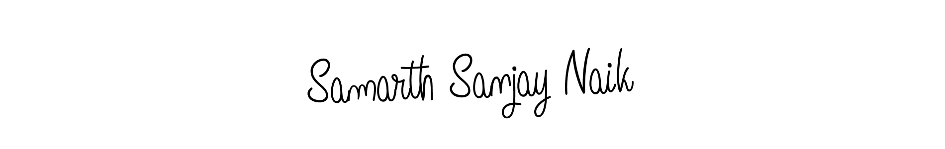 Make a beautiful signature design for name Samarth Sanjay Naik. With this signature (Angelique-Rose-font-FFP) style, you can create a handwritten signature for free. Samarth Sanjay Naik signature style 5 images and pictures png