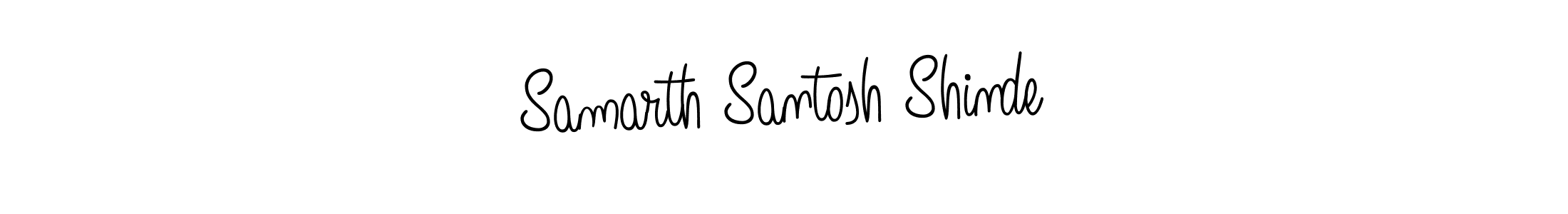 Use a signature maker to create a handwritten signature online. With this signature software, you can design (Angelique-Rose-font-FFP) your own signature for name Samarth Santosh Shinde. Samarth Santosh Shinde signature style 5 images and pictures png