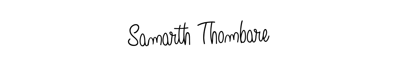Also we have Samarth Thombare name is the best signature style. Create professional handwritten signature collection using Angelique-Rose-font-FFP autograph style. Samarth Thombare signature style 5 images and pictures png