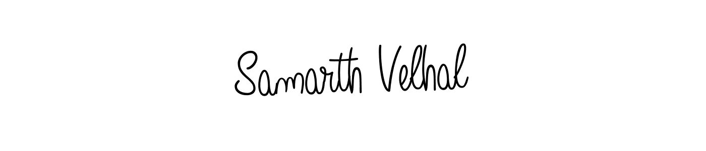 Samarth Velhal stylish signature style. Best Handwritten Sign (Angelique-Rose-font-FFP) for my name. Handwritten Signature Collection Ideas for my name Samarth Velhal. Samarth Velhal signature style 5 images and pictures png