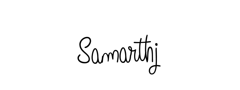 Create a beautiful signature design for name Samarthj. With this signature (Angelique-Rose-font-FFP) fonts, you can make a handwritten signature for free. Samarthj signature style 5 images and pictures png