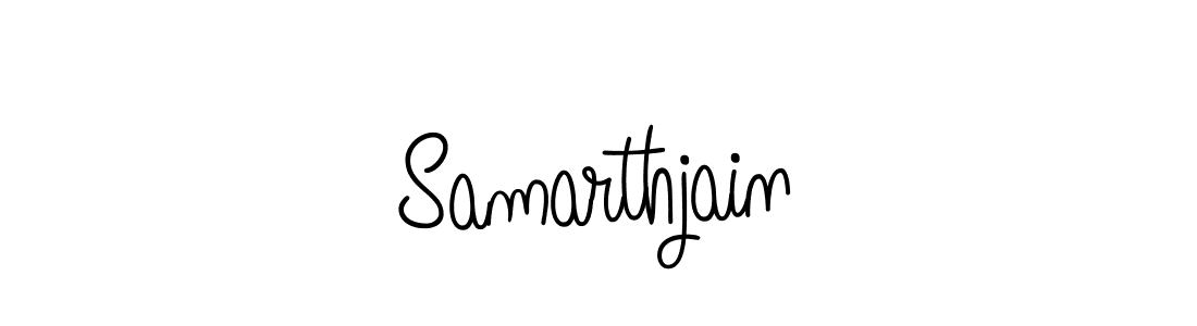 The best way (Angelique-Rose-font-FFP) to make a short signature is to pick only two or three words in your name. The name Samarthjain include a total of six letters. For converting this name. Samarthjain signature style 5 images and pictures png