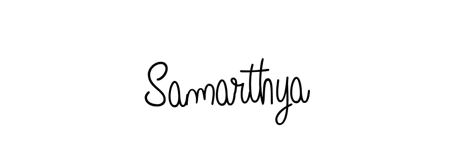 Design your own signature with our free online signature maker. With this signature software, you can create a handwritten (Angelique-Rose-font-FFP) signature for name Samarthya. Samarthya signature style 5 images and pictures png