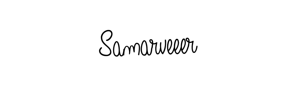 Make a beautiful signature design for name Samarveeer. With this signature (Angelique-Rose-font-FFP) style, you can create a handwritten signature for free. Samarveeer signature style 5 images and pictures png