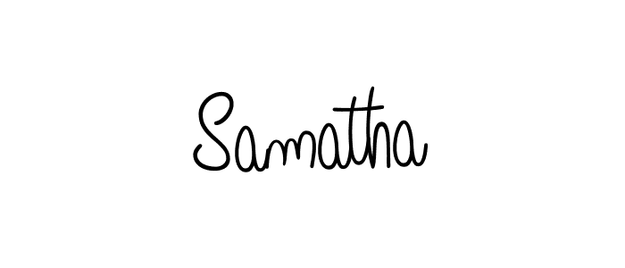 Make a beautiful signature design for name Samatha. Use this online signature maker to create a handwritten signature for free. Samatha signature style 5 images and pictures png