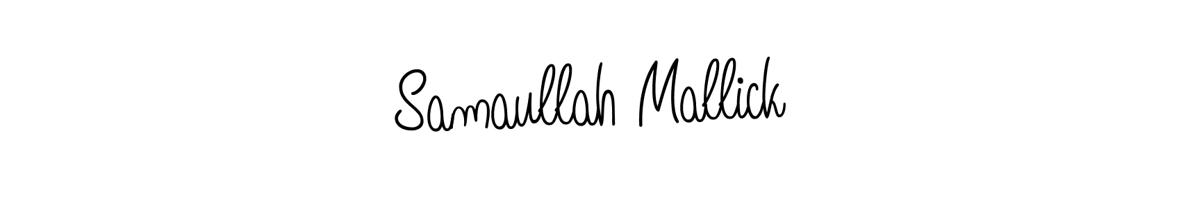 Make a short Samaullah Mallick signature style. Manage your documents anywhere anytime using Angelique-Rose-font-FFP. Create and add eSignatures, submit forms, share and send files easily. Samaullah Mallick signature style 5 images and pictures png