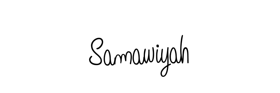 How to make Samawiyah signature? Angelique-Rose-font-FFP is a professional autograph style. Create handwritten signature for Samawiyah name. Samawiyah signature style 5 images and pictures png
